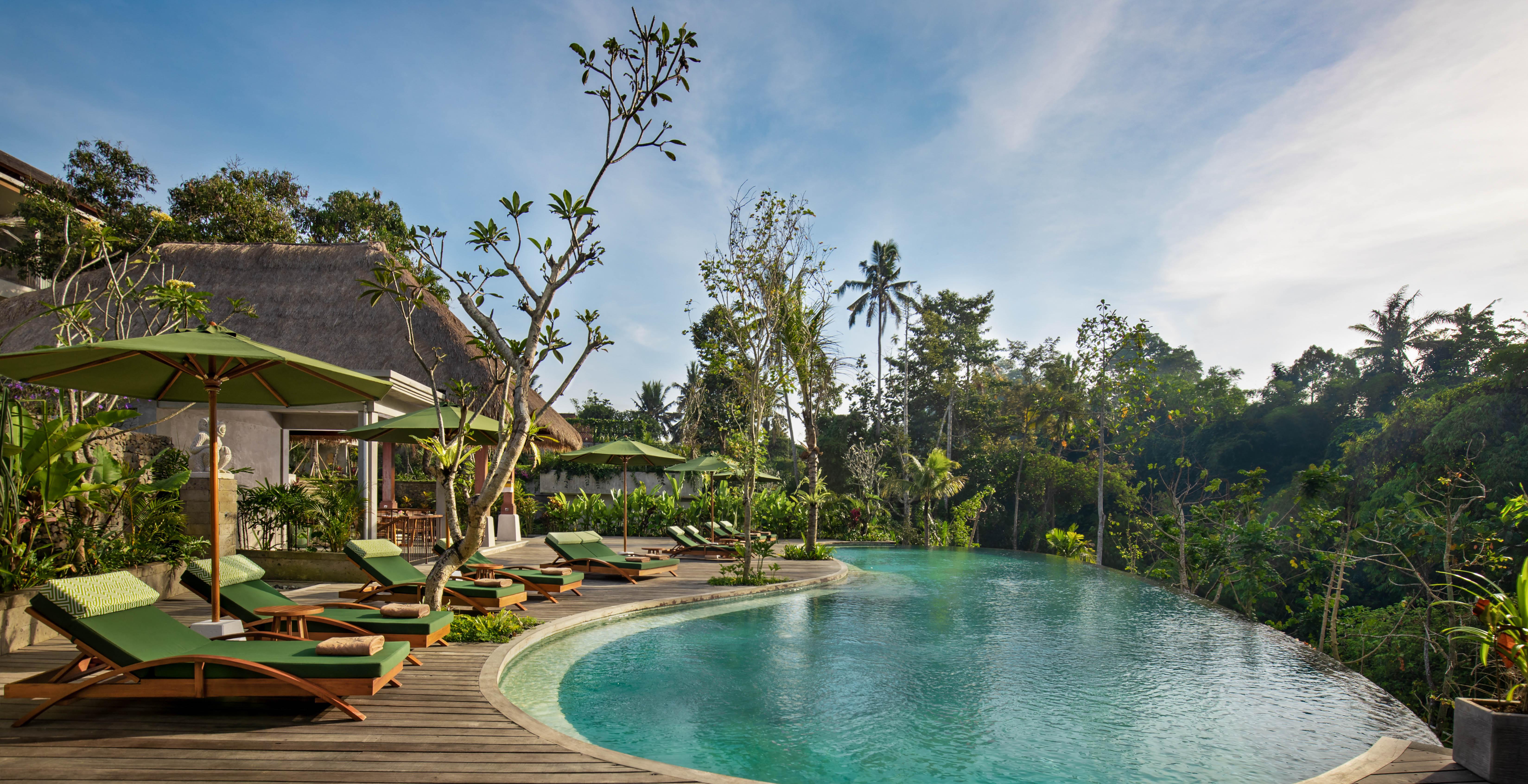 Отель Adiwana Suweta Убуд Экстерьер фото The resort's infinity pool